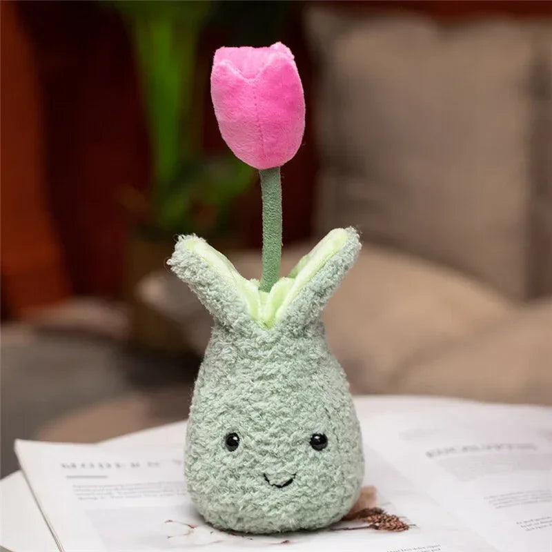 Tulip Potted Plush Toy Doll - Viexta