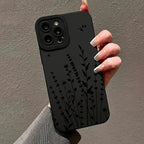Flowers And Branches Silicone Frosted iPhonde case - Viexta