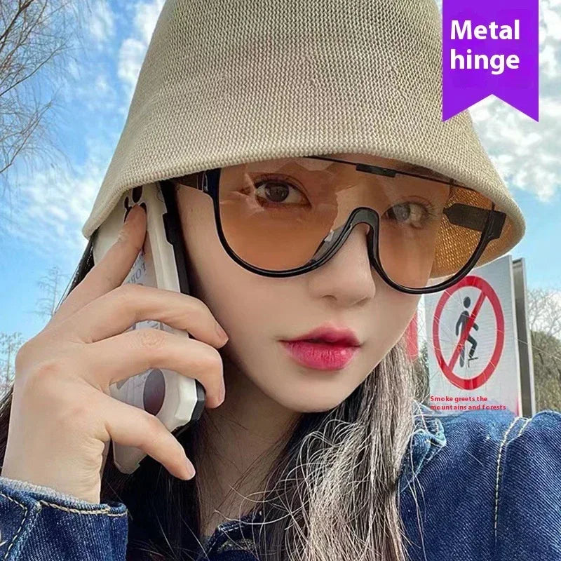 semi-rimless-brown-one-piece-sunglasses - Viexta