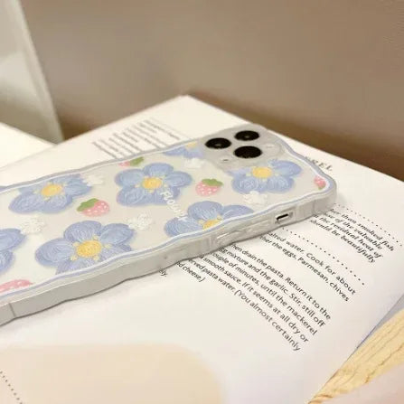 Flower iPhone Wavy edge case - Viexta