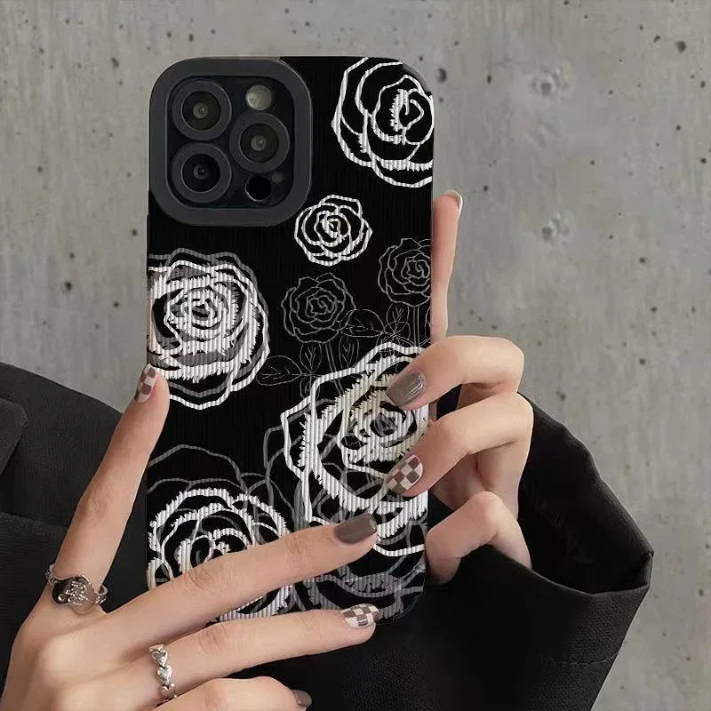 premium-black-and-white-butterfly-iphone-case - Viexta