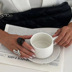 Ins-style Gradient Resin Wide-Width Ring Set - Viexta