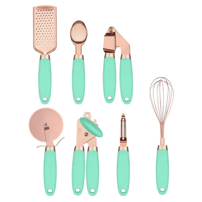 Kitchen Household Peeler Gadget Copper Plating Set - Viexta