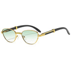 Women's Retro Oval Frame UV-proof Sunglasses - Viexta