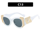 Personalized Heavy-metal-style Plain Glasses With Blue-light Protection - Viexta