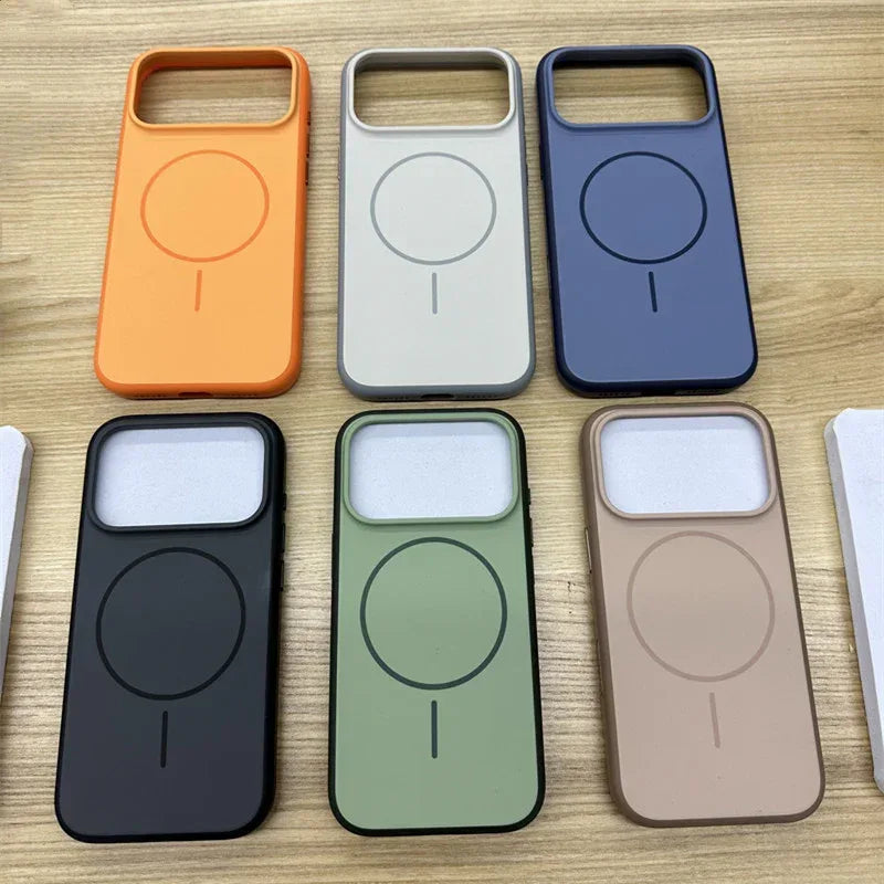 Magnetic Matte Silicone iPhone Case - Viexta