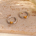 Round Gold Love Earrings - Viexta