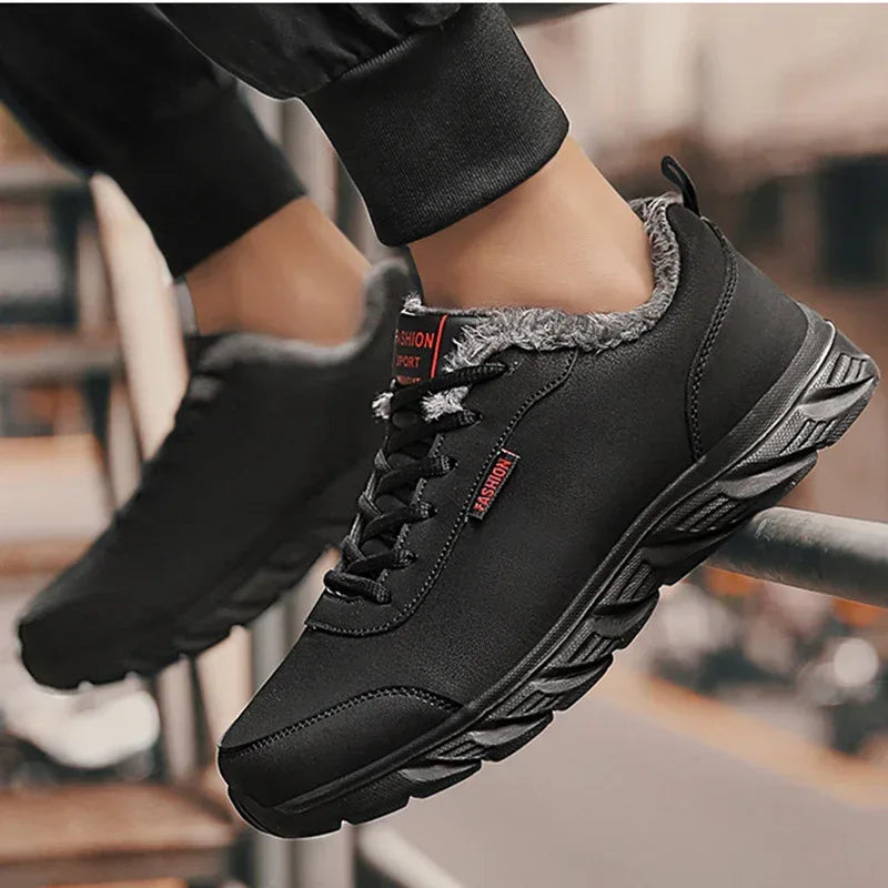 Men Sneakers Winter Warm Sports Shoes - Viexta