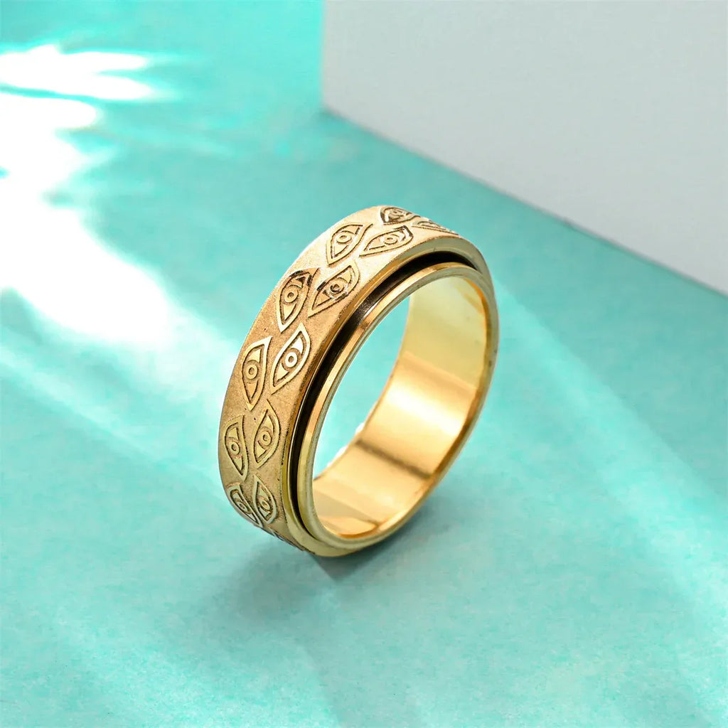Rotatable Men's Stainless Steel Ring - Viexta