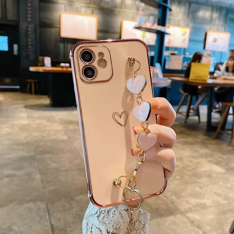 electroplated-heart-shaped-iphone-shell - Viexta
