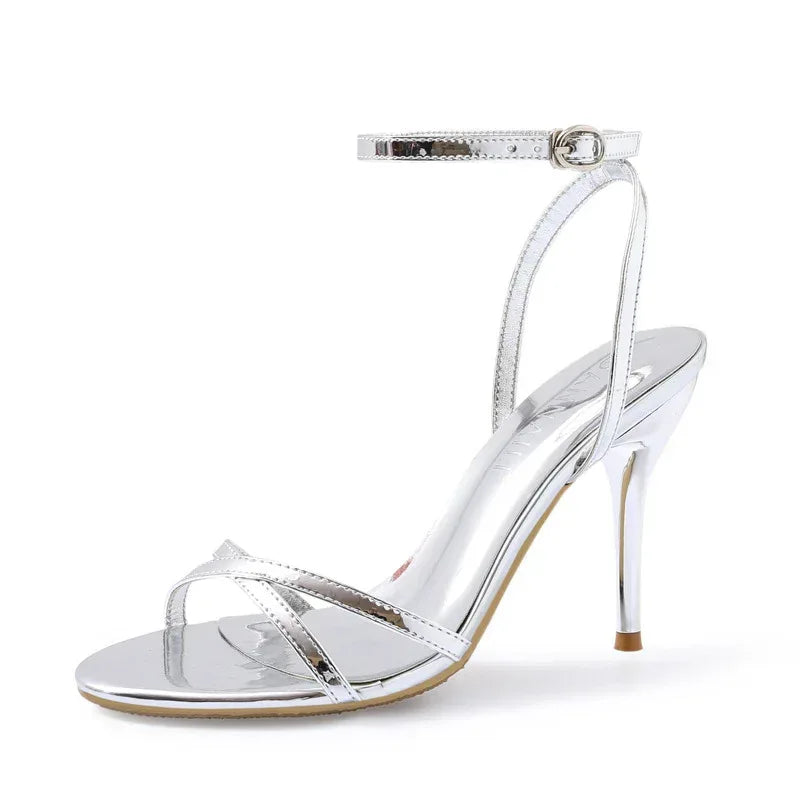 Stiletto Heel Buckle Strap - Viexta