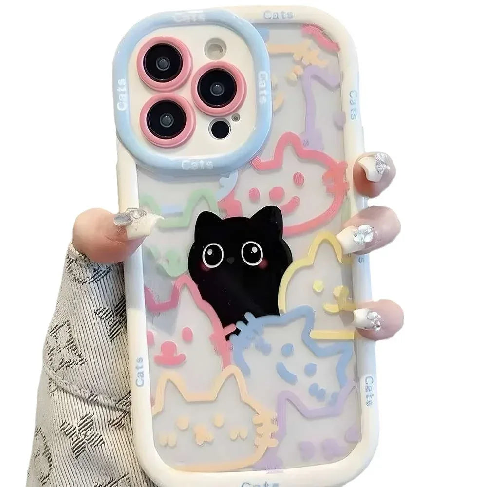 Color Cat Suitable iPhone Case - Viexta