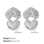 Zircon Inlaid Pendant Earrings
