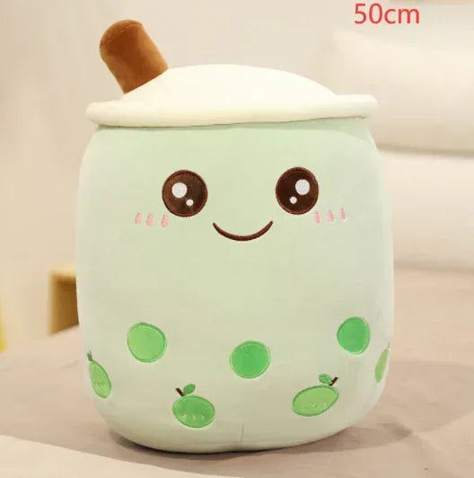 Fruit Drink Plush Stuffed Strawberry Boba Tea Cup Toy - Viexta