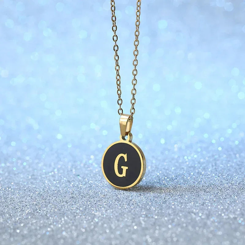O-shaped Chain Letter Necklace - Viexta