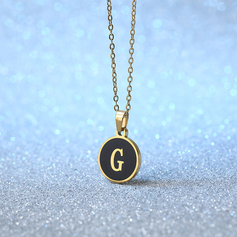 O-shaped Chain Letter Necklace