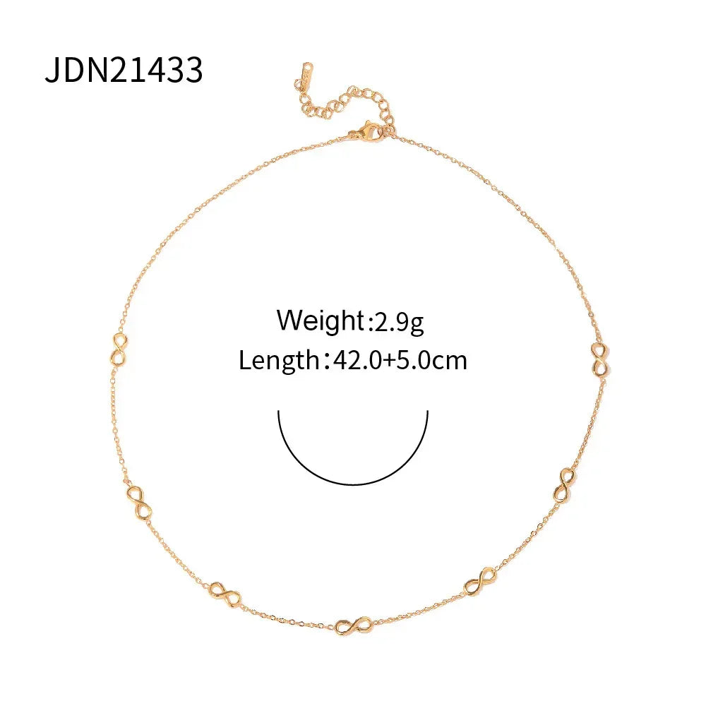 18K Gold Plated Infinite Stainless Steel Bracelet - Viexta