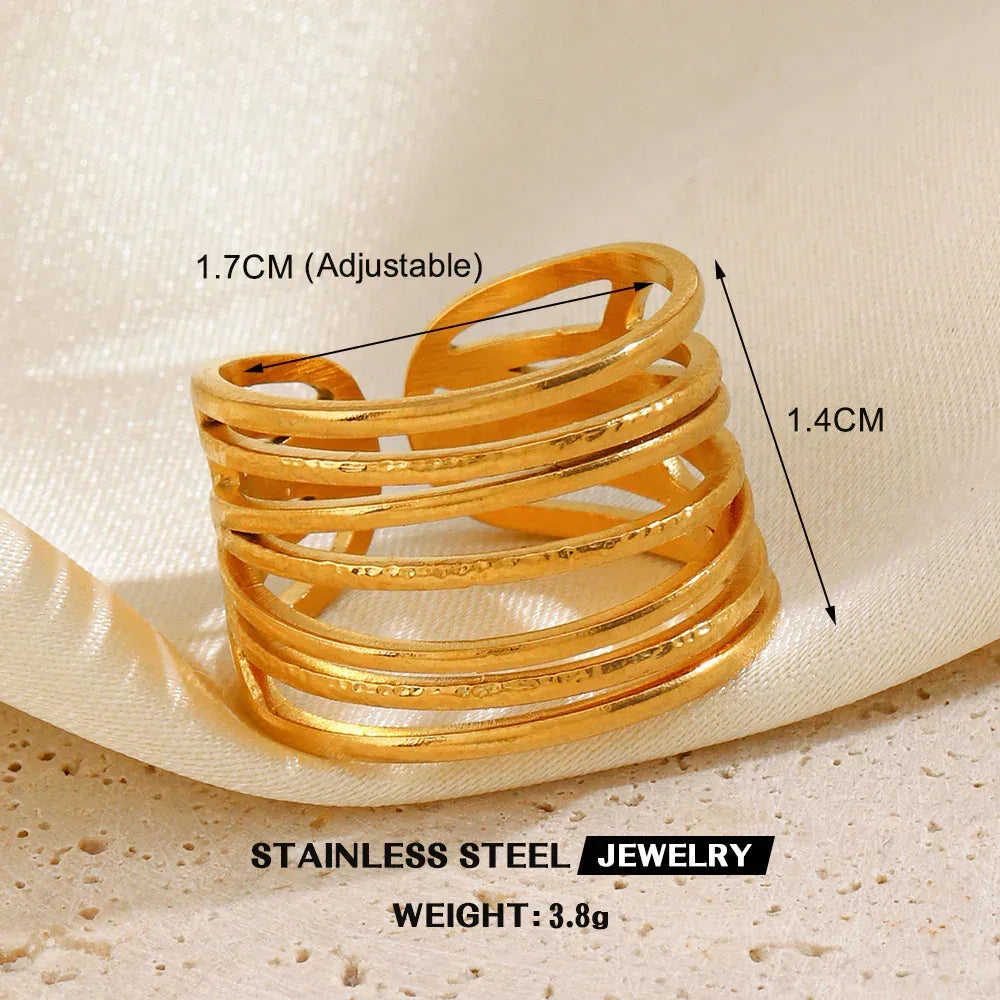 Stainless Steel Heart-shaped Ring - Viexta