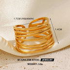 Stainless Steel Heart-shaped Ring - Viexta