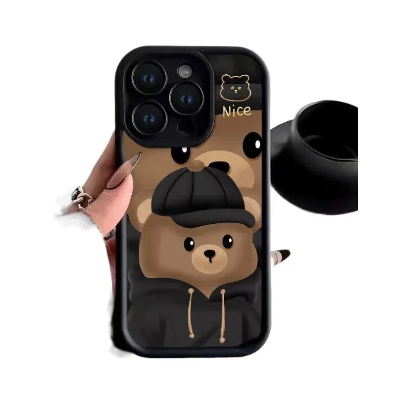 Cool Cute Bear iPhone Case - Viexta