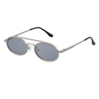 Retro-style Oval-frame Steampunk Sunglasses - Viexta