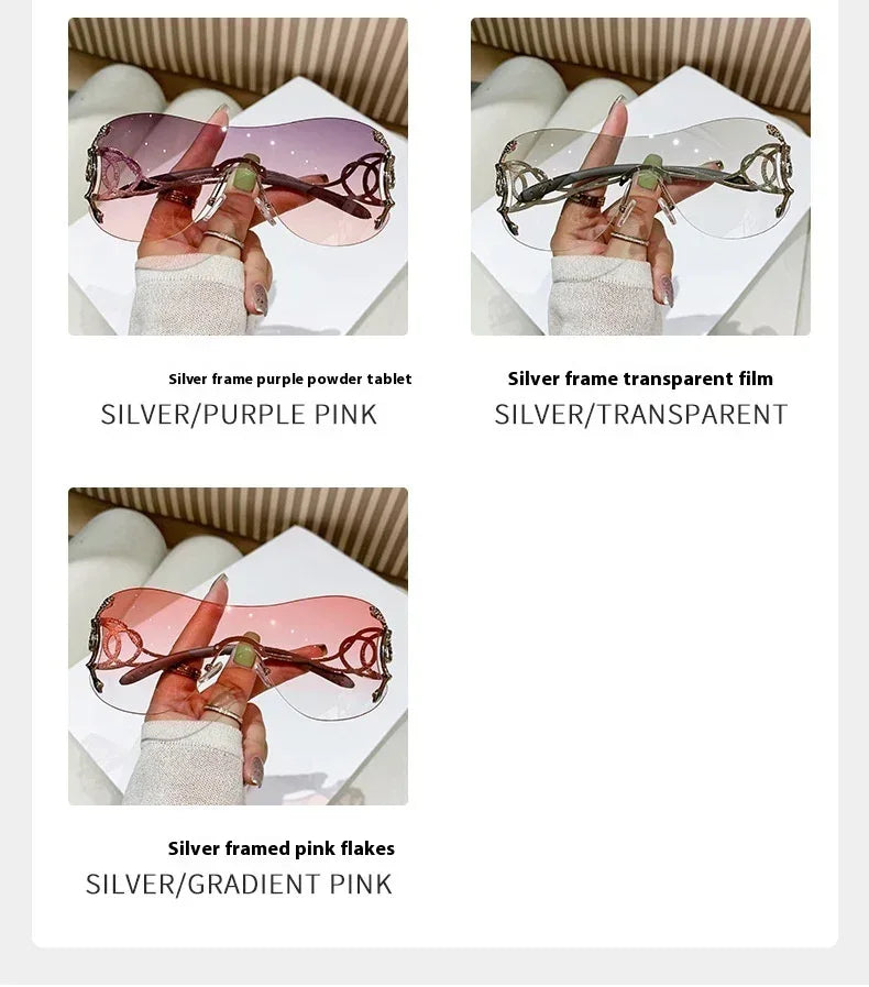 Lingsnake Metal Frameless Lux Sunglasses - Viexta
