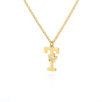 Rose English Alphabet Pendant Necklace - Viexta