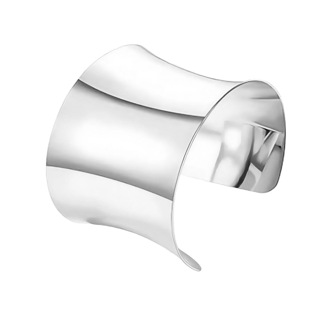 Semi-Circular Hollow C-Shape Bangle