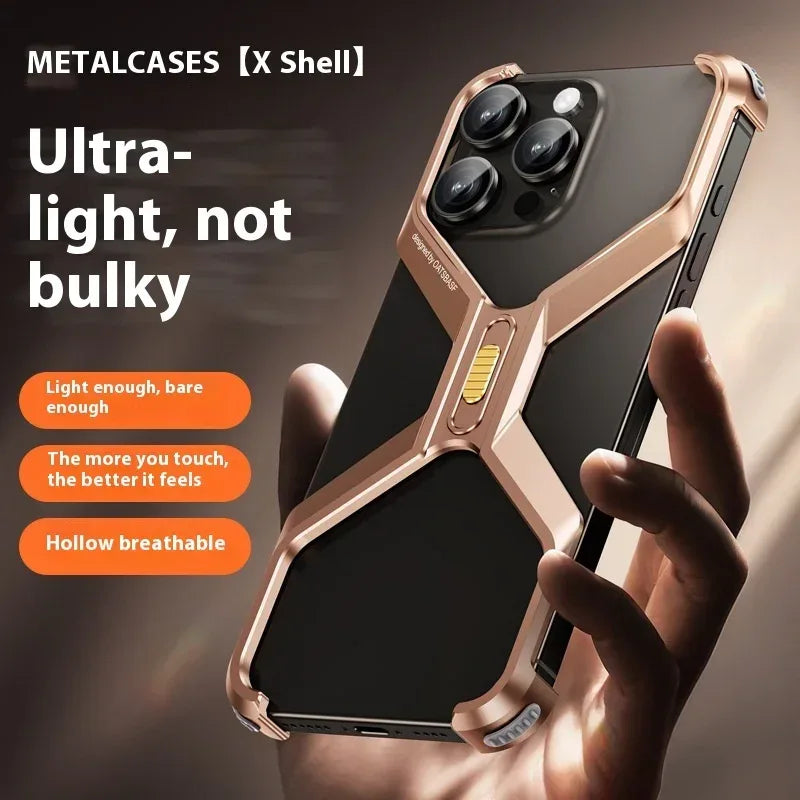 Metal Hollow Frameless Heat Dissipation iPhone case - Viexta