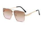 Metal Double Beam Sunglasses - Viexta