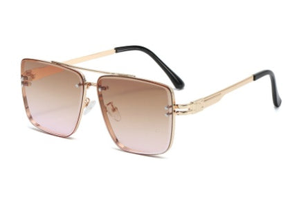 Metal Double Beam  Sunglasses