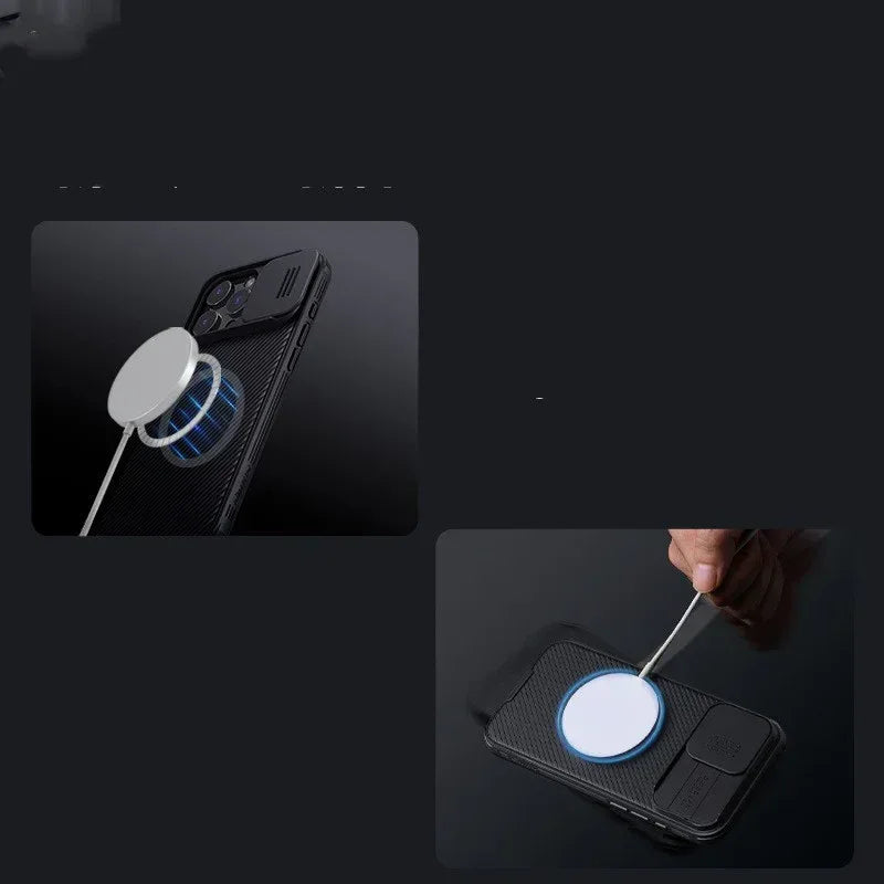 Magnetic Suction Shell Lens Push Cover for iPhone 16 - Viexta