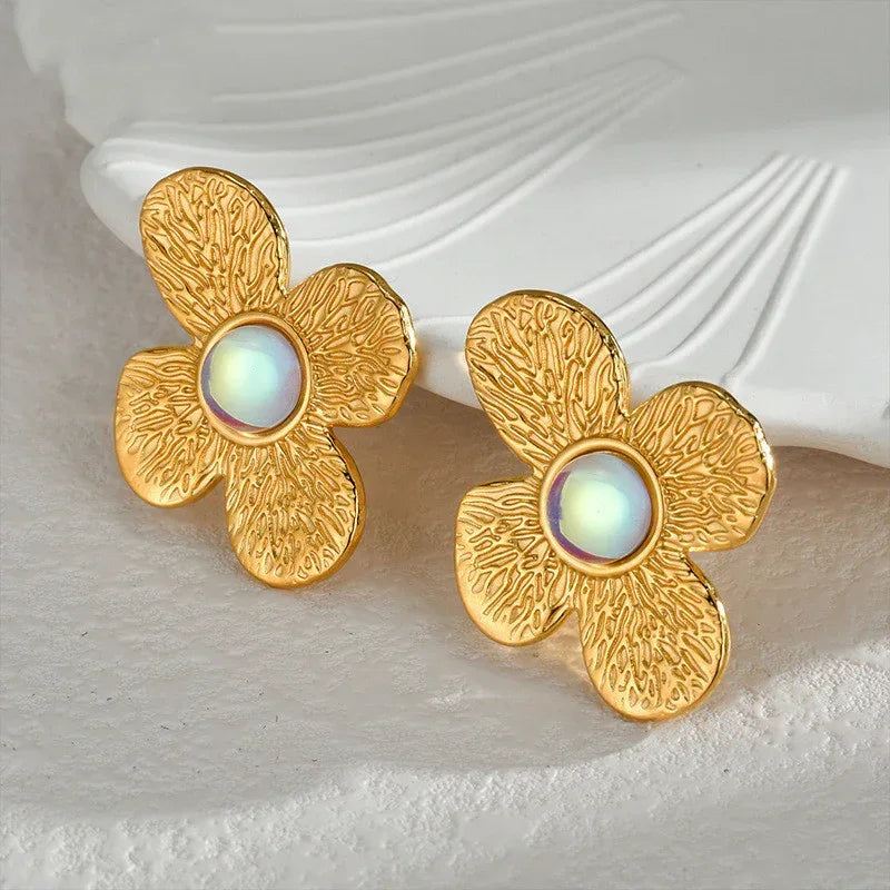 Irregular Flower Earrings - Viexta