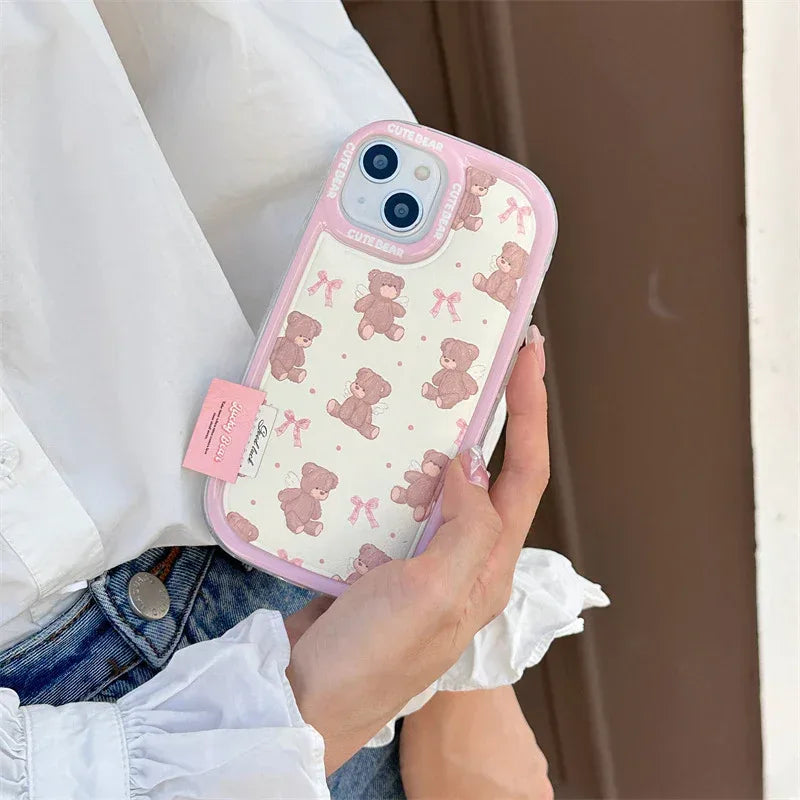 Bow Bear Lanyard iPhone Case - Viexta