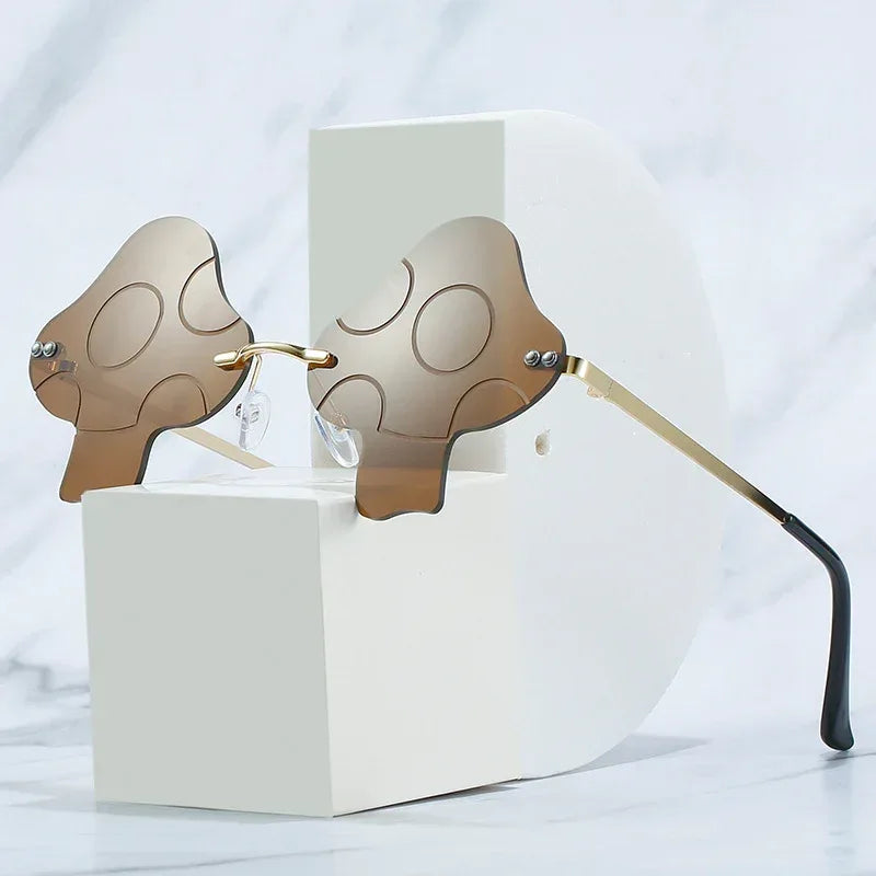 Irregular Mushroom-shaped Sunglasses - Viexta