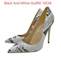 Stiletto Heel Pointed Toe Low-cut Heels - Viexta