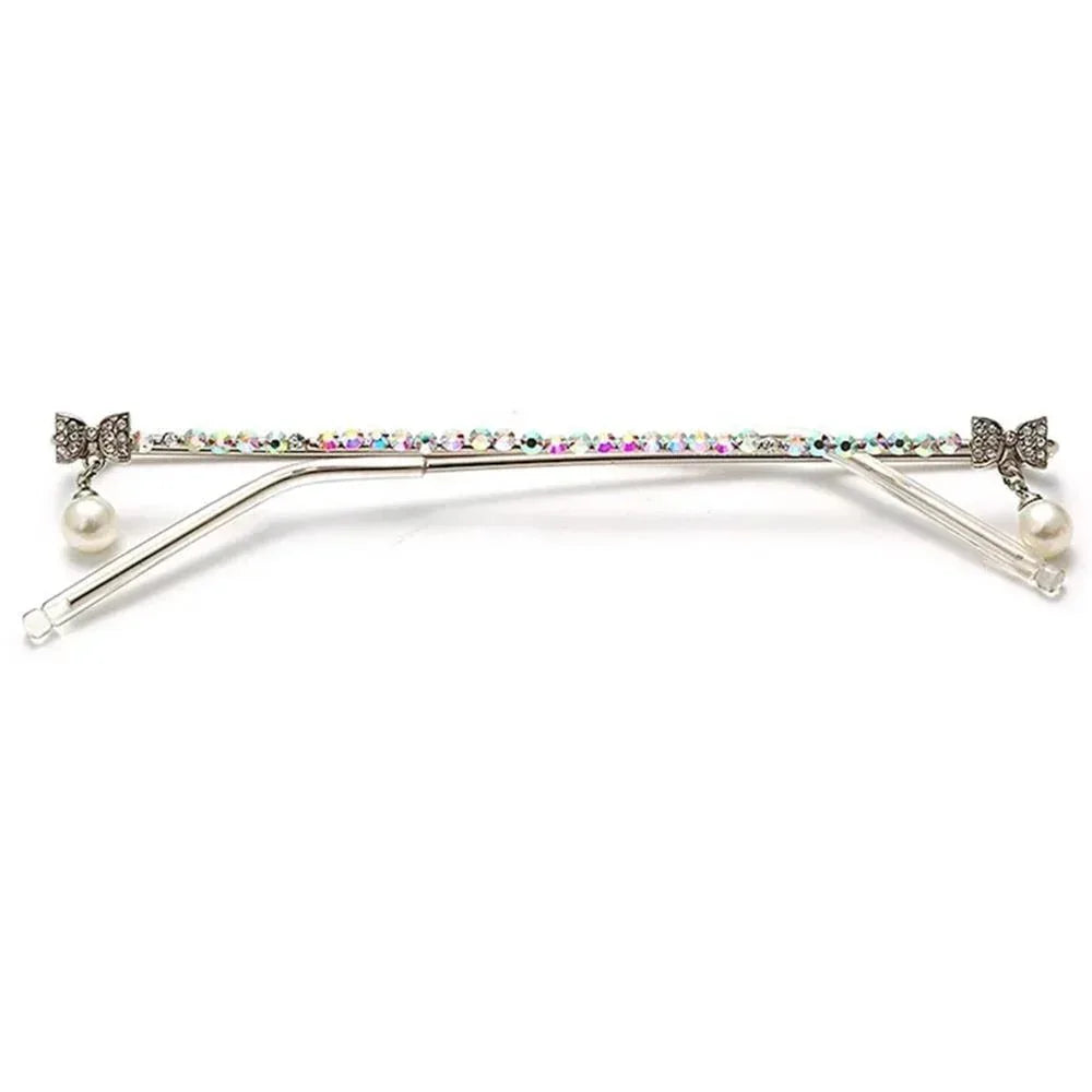 Lensless Rhinestone Colored Glasses Frame - Viexta