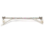 Lensless Rhinestone Colored Glasses Frame