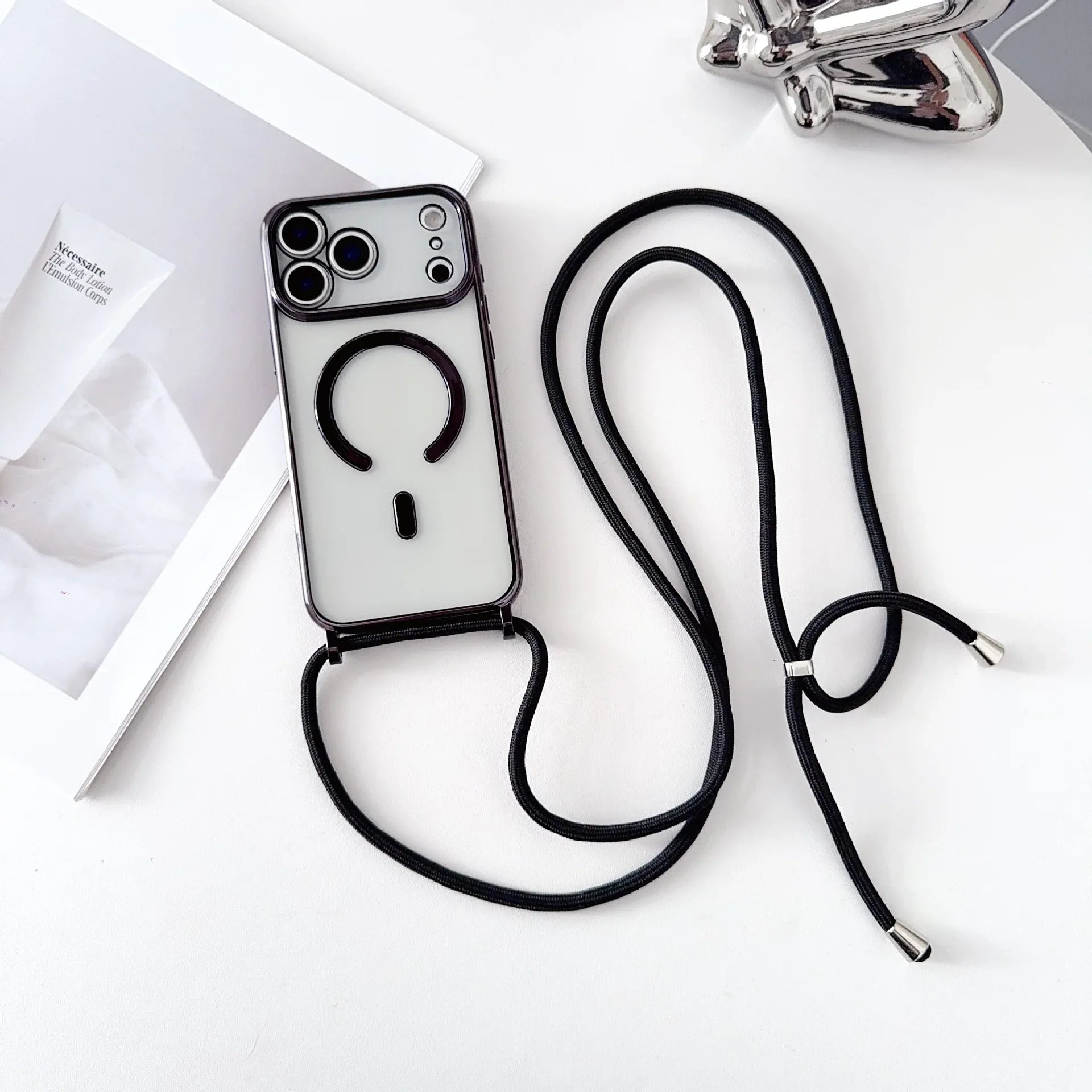 Magnetic Wireless Charging Lanyard iPhone Case - Viexta