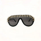 Steam Punk Diamond Oversized Sunglasses For Women Luxury - Viexta