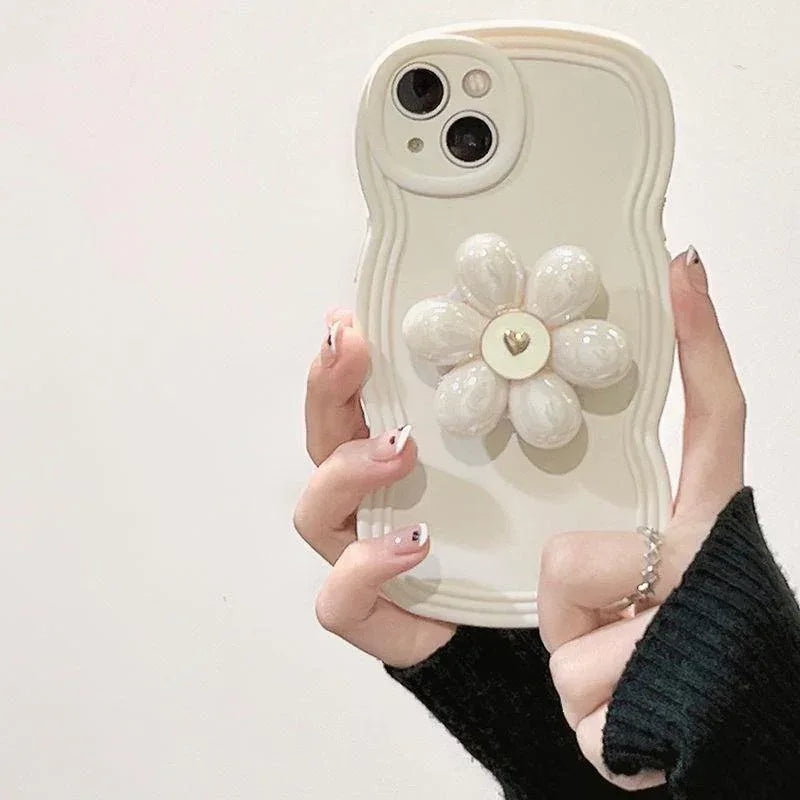 Ladies Temperament Flower Stand iPhone Case - Viexta