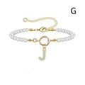 6mm Pearl Bracelet Buckle Letter - Viexta