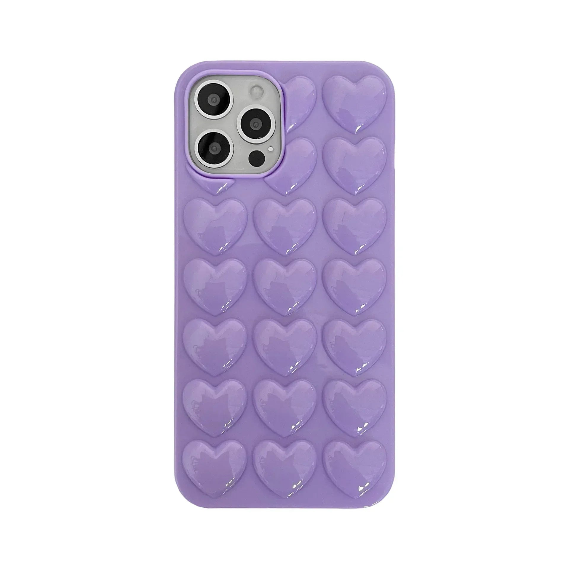 Peach Heart Silicone Lanyard Phone Case for IPhone - Viexta
