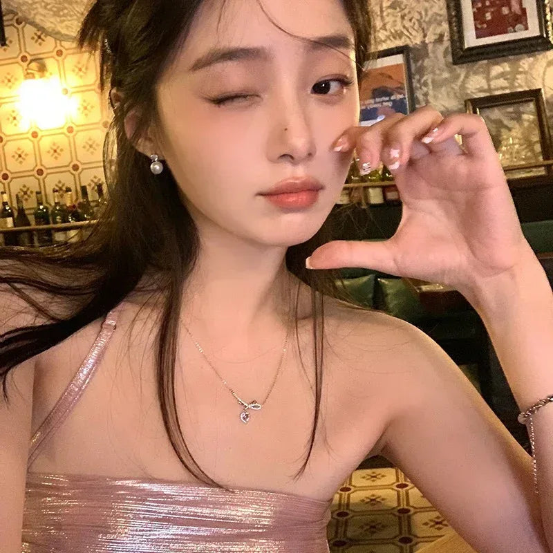 18k Bow Love Necklace - Viexta