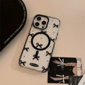 Black Bowknot Magnetic Case iPhone case - Viexta