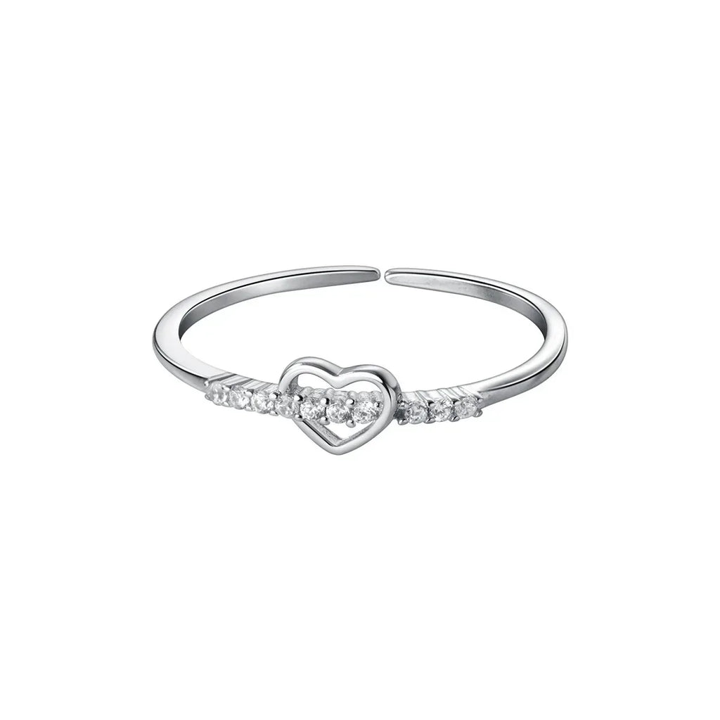 Hollowed-out Heart-shaped Ring - Viexta