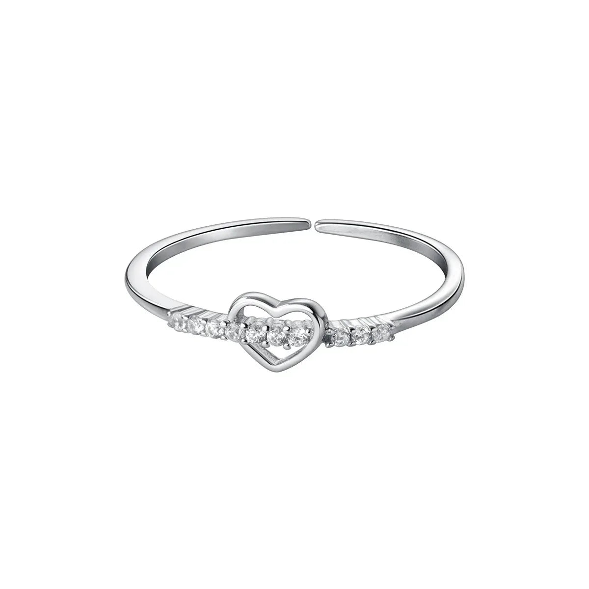 Hollowed-out Heart-shaped Ring - Viexta