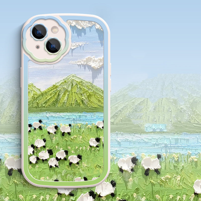 Oil Painting Flower iPhone Protective Case