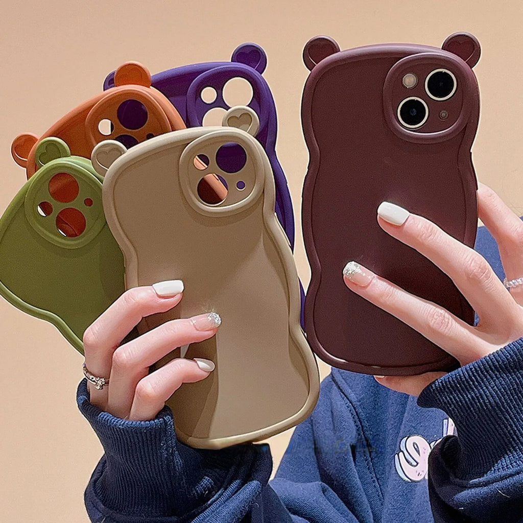 Solid Bear Ear Retro iPhone Case - Viexta