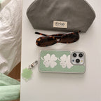 Korean Summer Lucky Four-leaf Clover iPhone Case